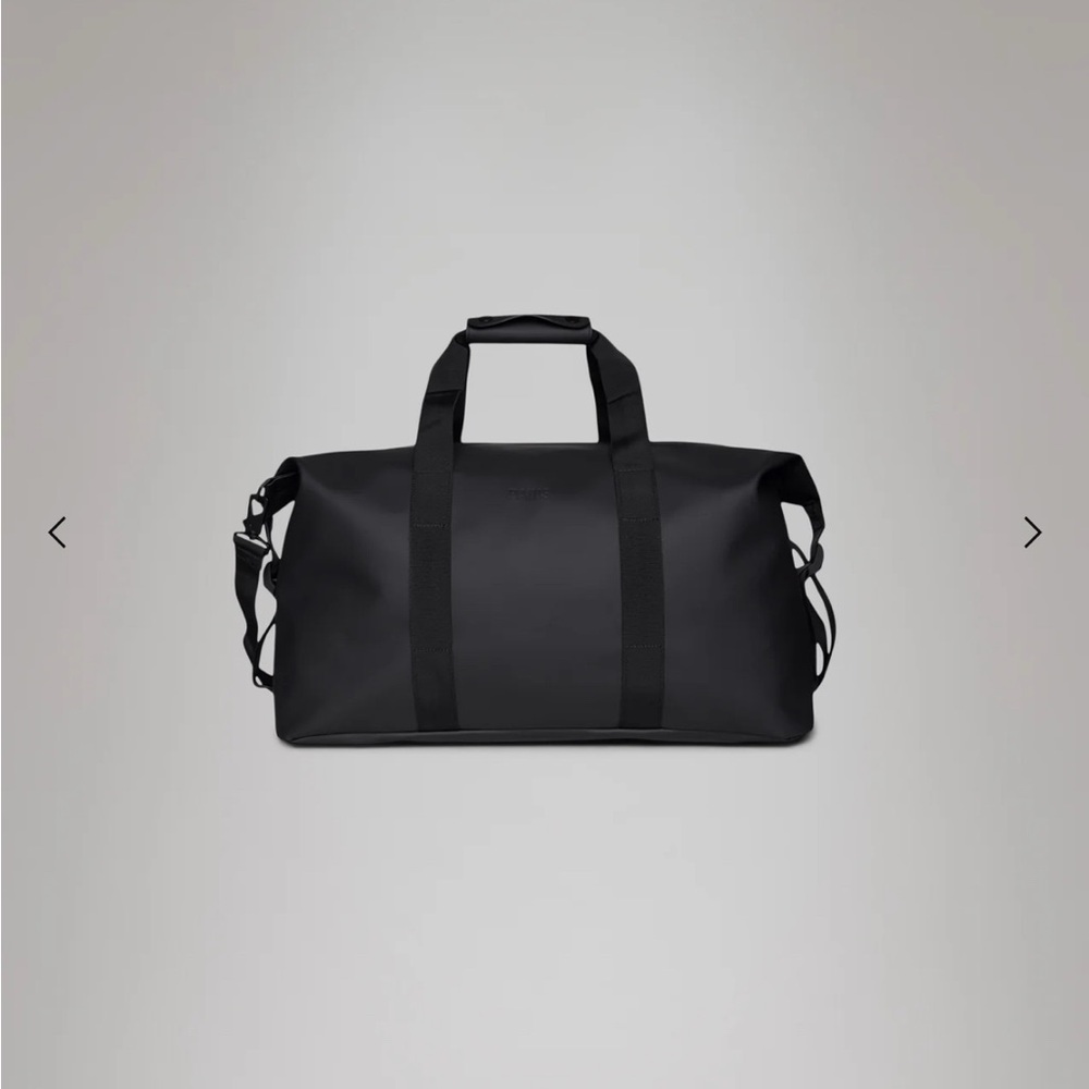 Rains Black Travel Duffel Bag